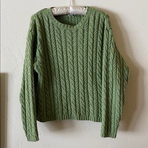 vintage Eddie Bauer cableknit sweater